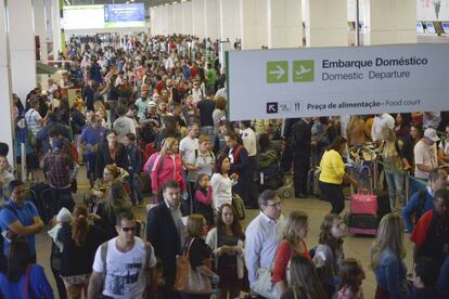 Aeropuerto de Brasilia este lunes.