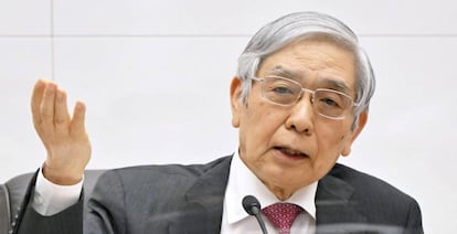 El gobernador del Banco de Japón, Haruhiko Kuroda 