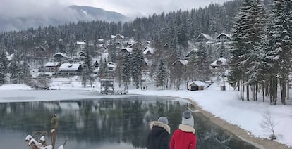 Un lago cerca de la estación Kranjska Gora, la más famosa de Eslovenia.