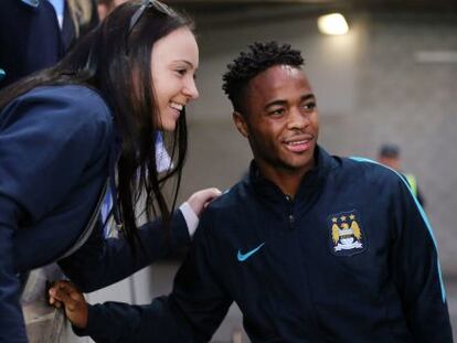 Raheem Sterling antes de un partido de pretemporada.