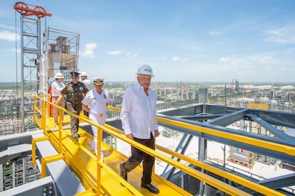 AMLO en la Refinería Dos Bocas