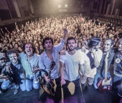 Taburete en un concierto este a&ntilde;o en Pamplona.