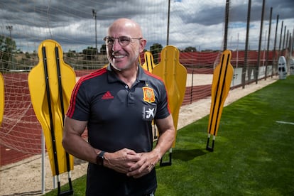 Luis De la Fuente, entrenador selección Sub 21 de fútbol en la Ciudad del Fútbol de las Rozas en 2019.