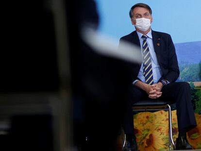 O presidente Jair Bolsonaro, no dia 17, no Planalto.