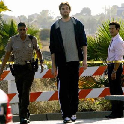 Gasol, en una escena de la serie <i>CSI: Miami.</i>