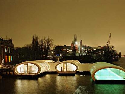 Sauna flotante en Berlín