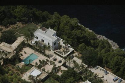 Vista aérea de 'S'Estaca', la propiedad de Michael Douglas en Mallorca.