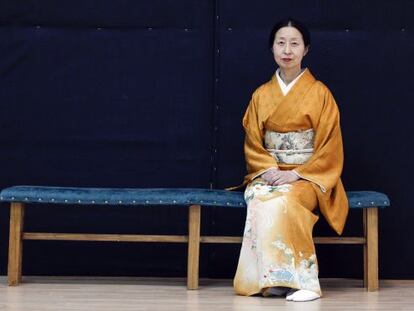 Keiin Yoshimura, directora, profesora y bailarina de la danza Kamigata-Mai.