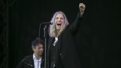 Patti Smith, en el Festival Primavera Sound de Barcelona, en 2015.