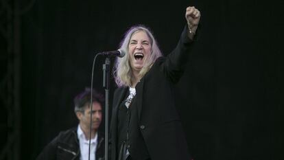 Patti Smith, en el Festival Primavera Sound de Barcelona, en 2015.