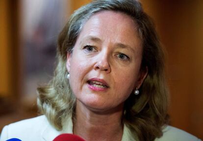 La ministra de Economía en funciones, Nadia Calviño.