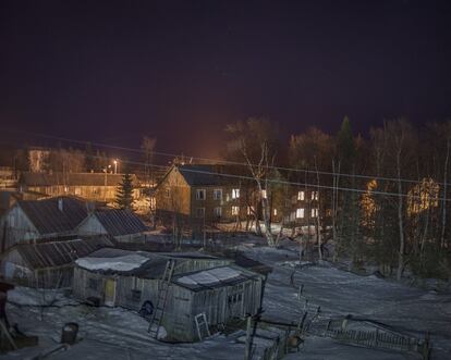 Vista del asentamiento sur desde el hotel Sloboda.