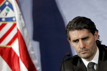 José Luis Pérez Caminero, durante su presentación como director deportivo del Atlético.