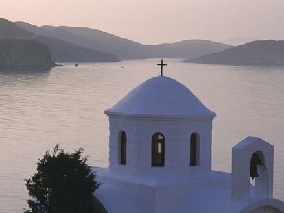Iglesia en la isla griega de Patmos.