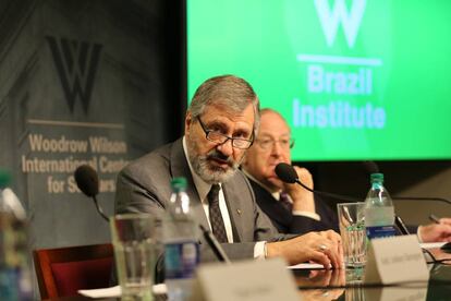 El ministro de Justicia Torquato Jardim, el miércoles en el Wilson Center