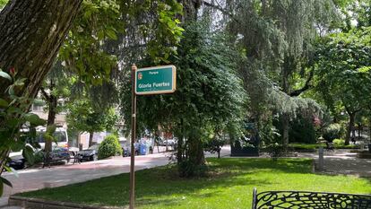 Vista del parque Gloria Fuertes de Cáceres.