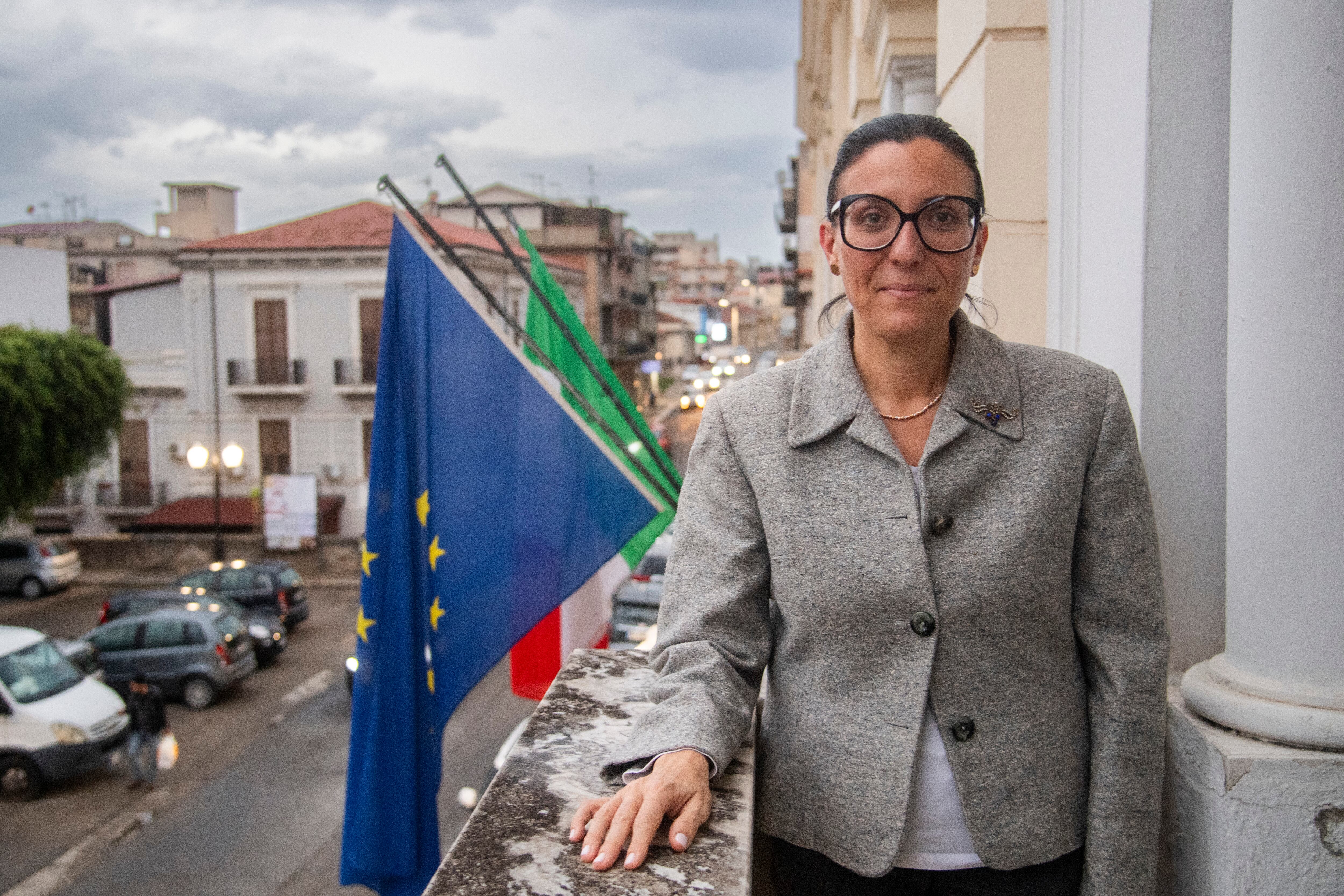 La alcaldesa de San Giovanni, Giusy Caminiti. 