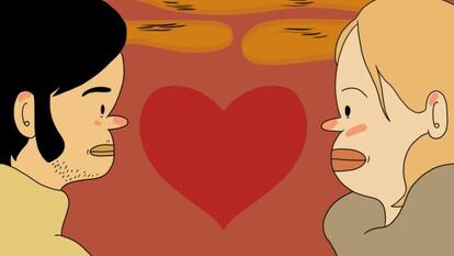 O amor não nos aconteceu. Tomamos a decisão de nos apaixonar