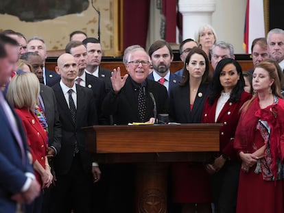 Todd Hunter, en la sesión especial en Texas este miércoles .