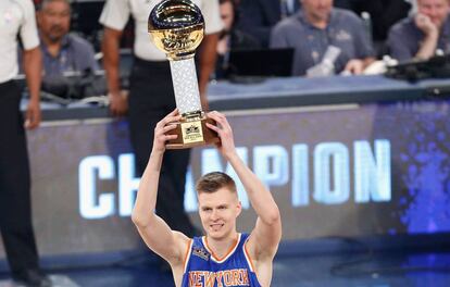 Porzingis, campeón del concurso de habilidades.