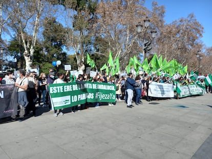 Concentración de interinos en abuso de temporalidad en Sevilla.