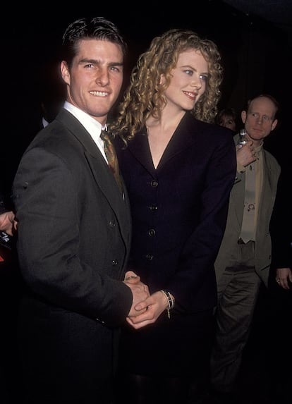 AMOR A PRIMERA VISTA. Tom y Nicole se conocieron en 1990 durante el rodaje de Días de Trueno y se casaron en menos de un año. Cruise, de 28 años, ya tenía una carrera consolidada en Hollywood. Kidman, de tan solo 23, estaba comenzando. "Me casé muy rápido y muy joven, pero no me arrepiento: tuve un matrimonio perfecto durante muchos años", confesó la actriz en una entrevista.