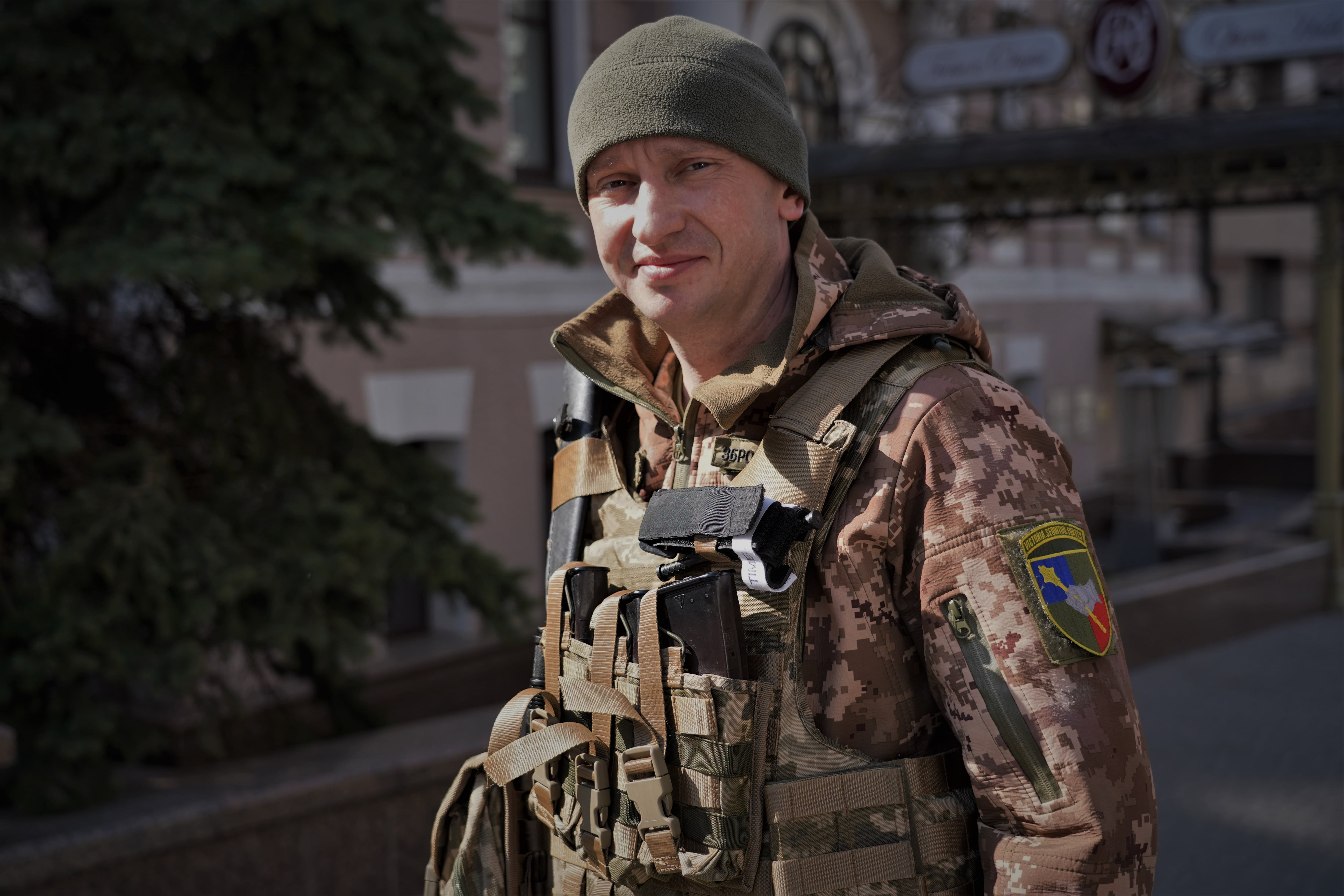 Volodímir Fitio, uno de los portavoces del Ejército de Ucrania, el jueves en Kiev.