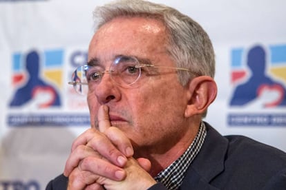 El expresidente colombiano Álvaro Uribe Vélez