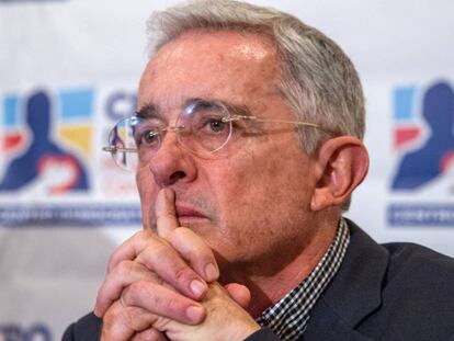 El expresidente colombiano Álvaro Uribe Vélez
