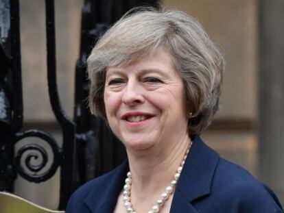 Primera ministra brit&aacute;nica Theresa May.