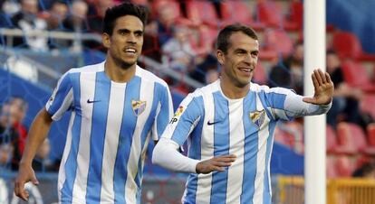 Duda celebra su gol al Levante.