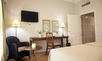 Habitación del Hotel Jerez, en Jerez de la Frontera.