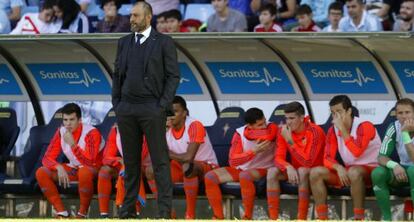 Nuno, durante el partido en Balaídos.