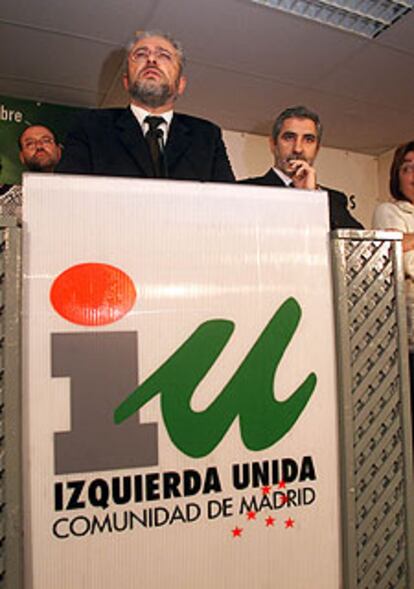 Fernández y Llamazares, anoche, tras conocerse los resultados.