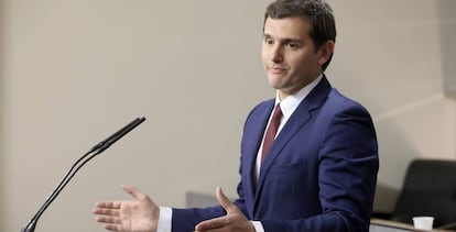 Albert Rivera, en el Congreso el pasado mes de abril.