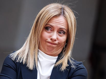 La primera ministra de Italia, Giorgia Meloni.