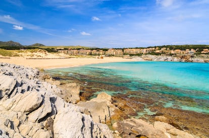 Vista de la playa de Sa Mesquida, en Mallorca (Baleares).