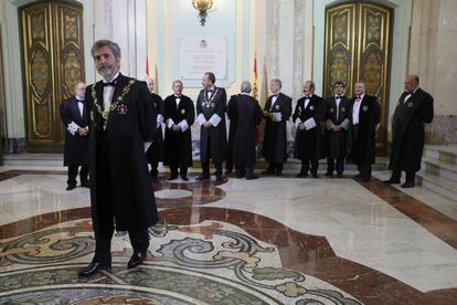 Carlos Lesmes en la apertura del año judicial. 