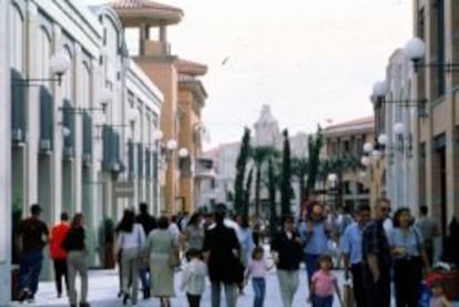 Centro comercial Las Rozas Village en Madrid.