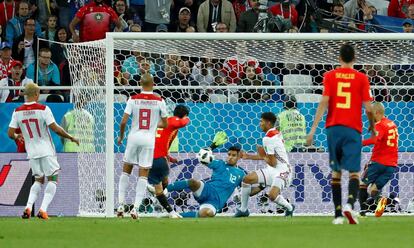 Isco iguala el marcador ante marruecos.