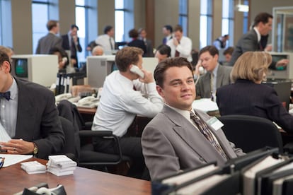 Leornardo DiCaprio plays a stockbroker in Martin Scorsese's 'The Wolf of Wall Street.'