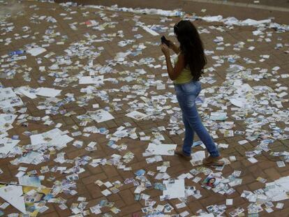 Sujeira nas ruas da cidade Rio Branco no dia da eleição.