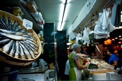 Sardinas en La Boquería de Barcelona. / AINHOA GOMÀ