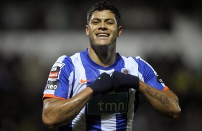 Hulk celebra un gol esta temporada.