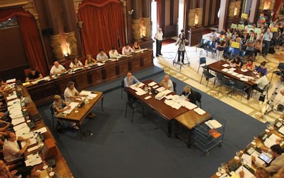 El último pleno en el ayuntamiento de San Sebastián.