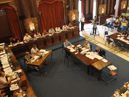 El último pleno en el ayuntamiento de San Sebastián.