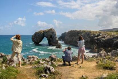 Vista del Castro de las Gaviotas, en Llanes (Asturias).