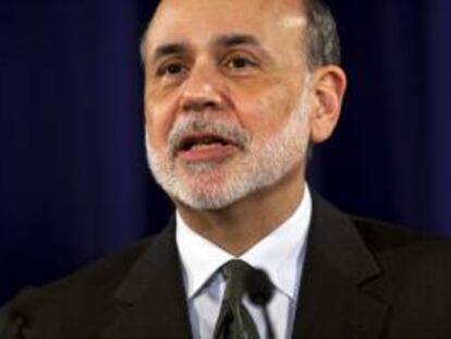 En la imagen, el presidente de la Reserva Federal (Fed) de EE.UU., Ben Bernanke. EFE/Archivo