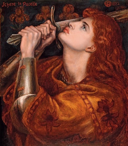 Juana de Arco, por Dante Gabriel Rossetti