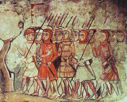 Estol d’almogàvers catalans i aragonesos.